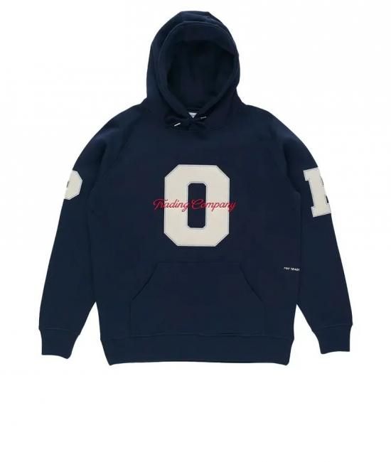 POP TRADING COMPANY"Football Hooded Sweat" Navy