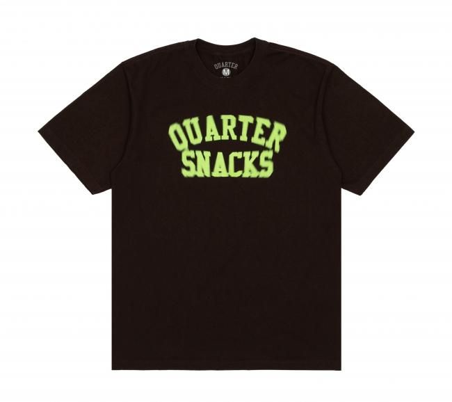 QUARTER SNACKS " MOTION ARCH TEE " BROWN