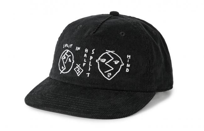 POLAR " JAMES CAP / SPLIT IN HALF " BLACK