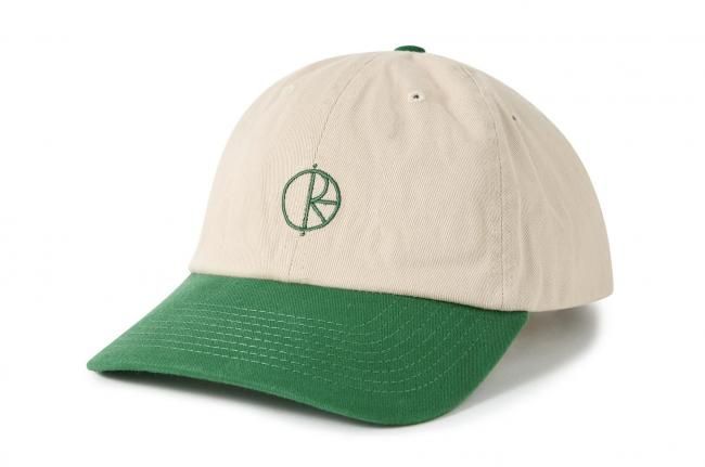 POLAR " SAI CAP / STROKE LOGO " ECRU / GREEN