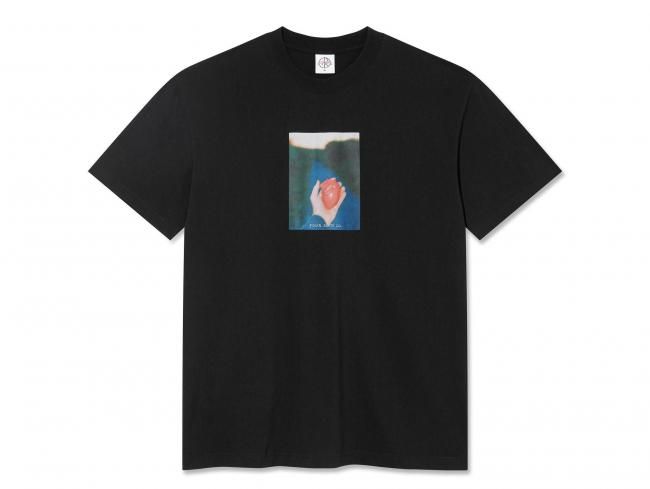 POLAR " HEART IN HAND TEE " BLACK