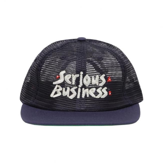 WHIMSY " SERIOUS BUSINESS MESH CAP " NAVY