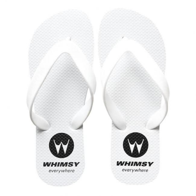  WHIMSY " WAS HERE SANDALS "  WHITE