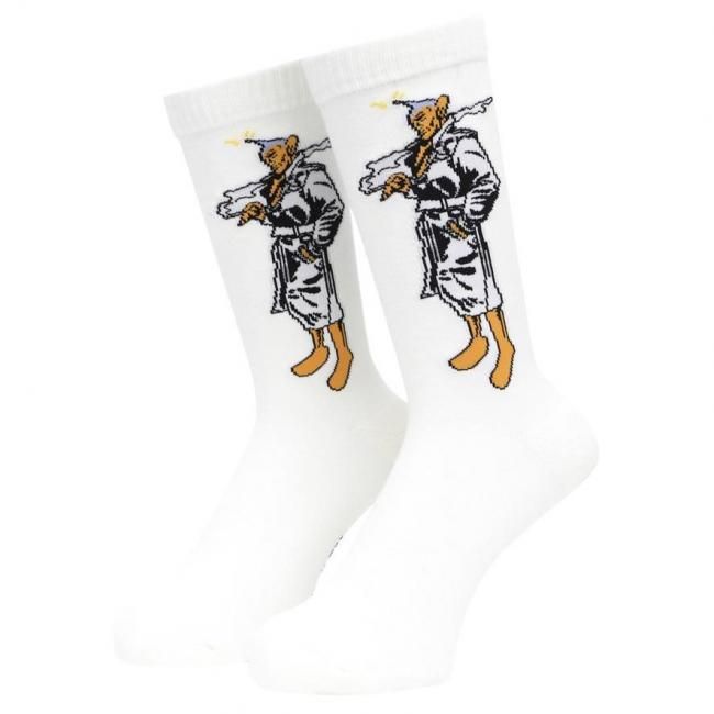 WHIMSY " PEEPO-SAN SOCKS " WHITE