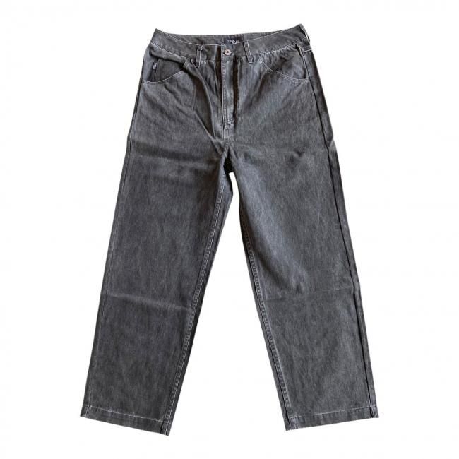 TIMESCAN " RELAXED DENIM JEANS " BLACK