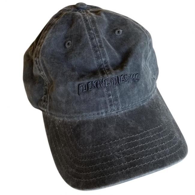 FUCKING AWESOME " TONAL LITTLE STAMP LOGO HAT " BLACK