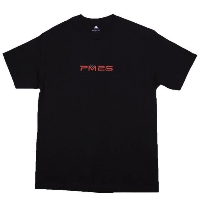 PM 2.5 " LOGO TEE " BLACK