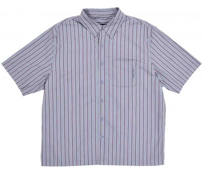 QUASI " KALVIN SHORT SLEEVE BUTTON-UP SHIRT " BLUE