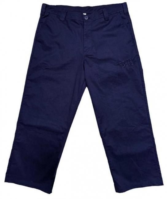POETS "BYRNE RELAXED FIT COTTON PANT" NAVY