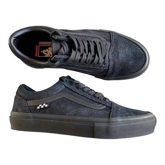 VANS SKATE " SKATE OLD SKOOL " METALLIC BLACK/ SMOKE