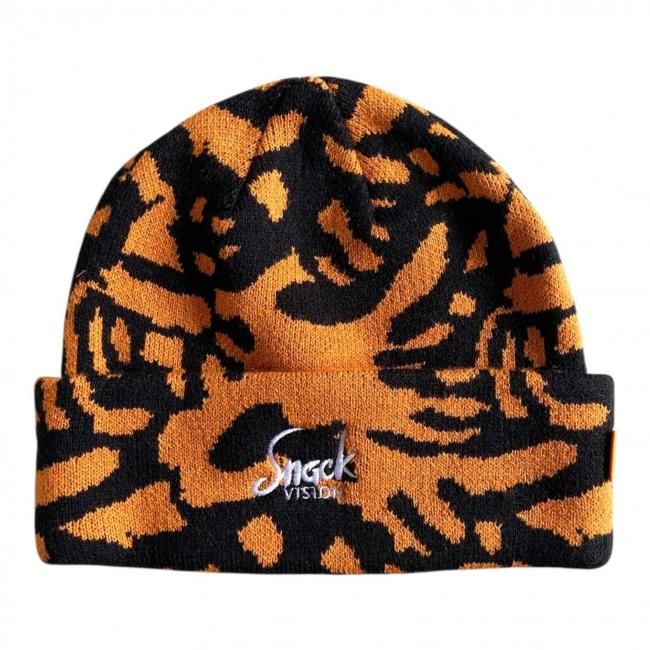 SNACK " VISIONZ BEANIE " BLACK/ ORANGE
