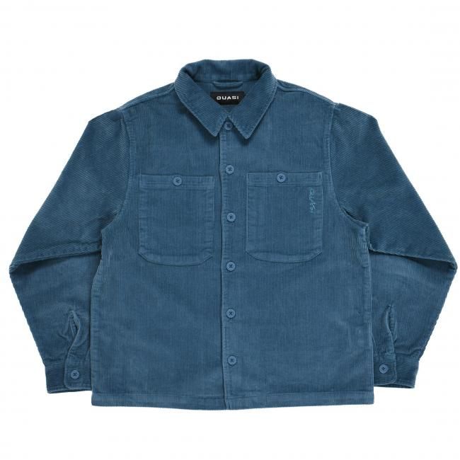 QUASI " MONTAUK LONG SLEEVE BUTTON UP SHIRT " OCEAN