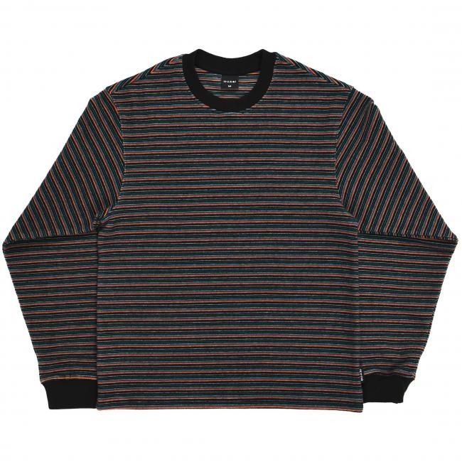 QUASI " VERVE LONG SLEEVE STRIPED SHIRT " BLACK
