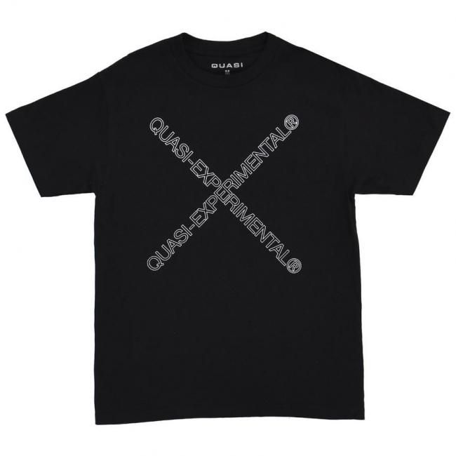 QUASI " EXP.OUTLINE TEE " BLACK