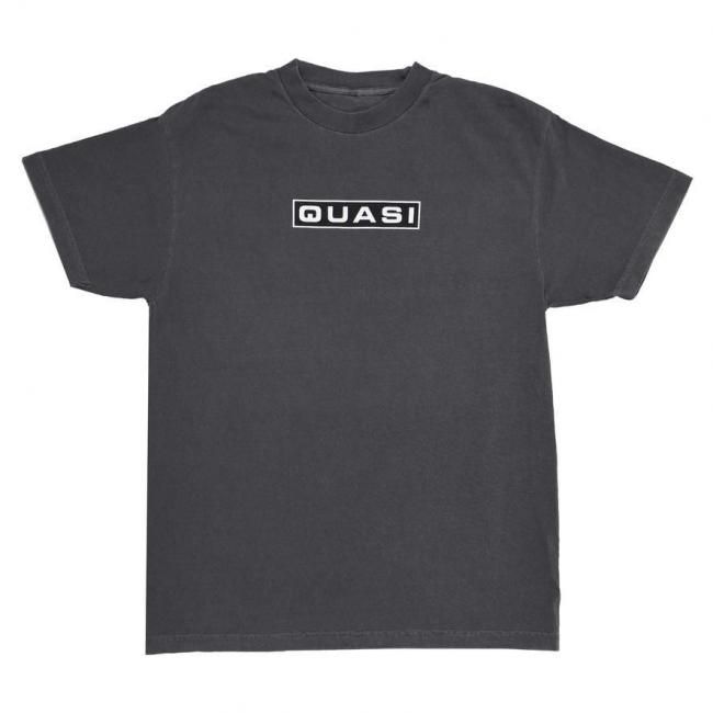 QUASI " EURO GARMENT DYED TEE " FADED BLACK
