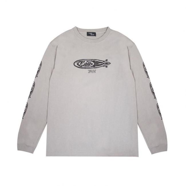 TIMESCAN " CRYBABIES LONGSLEEVE TEE " SILVER GREY