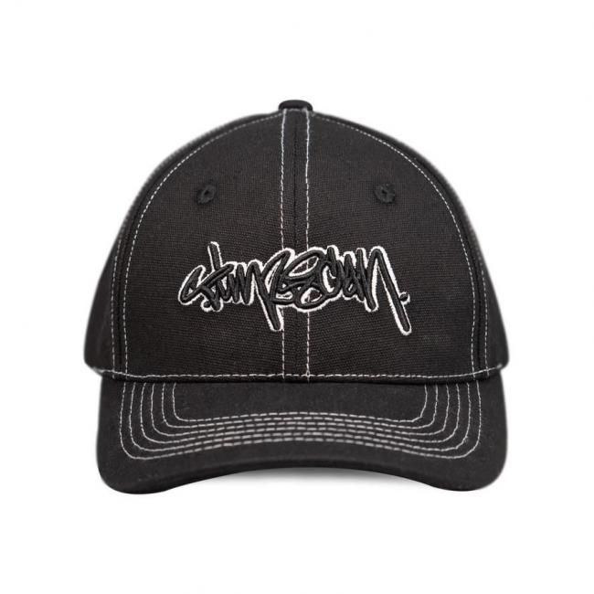 TIMESCAN " SCRIPT LOGO CAP " BLACK