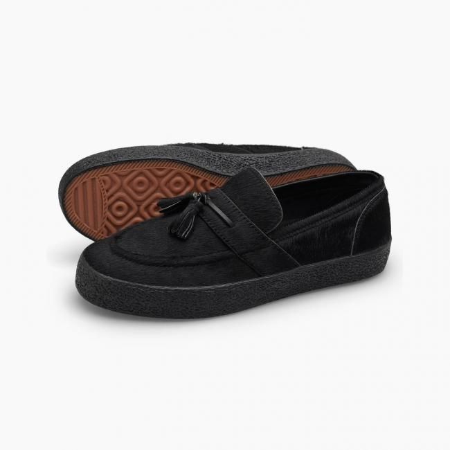 LASTRESORT AB " ATELJE PONYHAIR VM005 LOAFER " BLACK