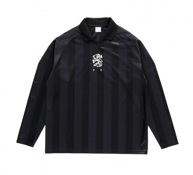 POP TRADING COMPANY " SPORTIF LONGSLEEVE T-SHIRT IN BLACK " 