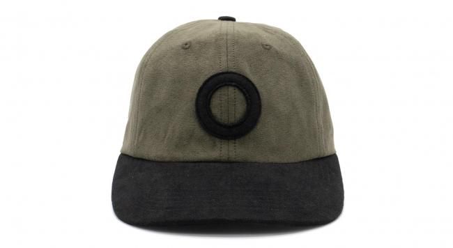 POP TRADING COMPANY " O SIXPANEL HAT IN OLIVE/ BLACK "