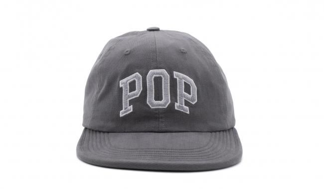 POP TRADING COMPANY " ARCH SIXPANEL FLEXFOAM HAT IN CHARCOAL "