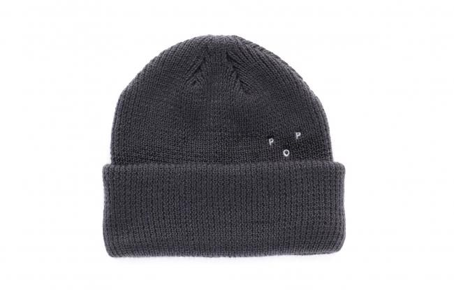POP TRADING COMPANY " BASIC BEANIE IN CHARCOAL "