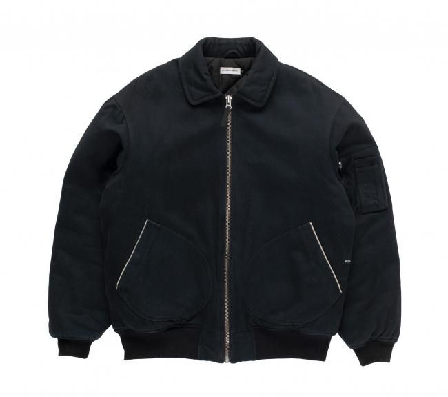 POP TRADING COMPANY " FLIGHT JACKET IN BLACK "