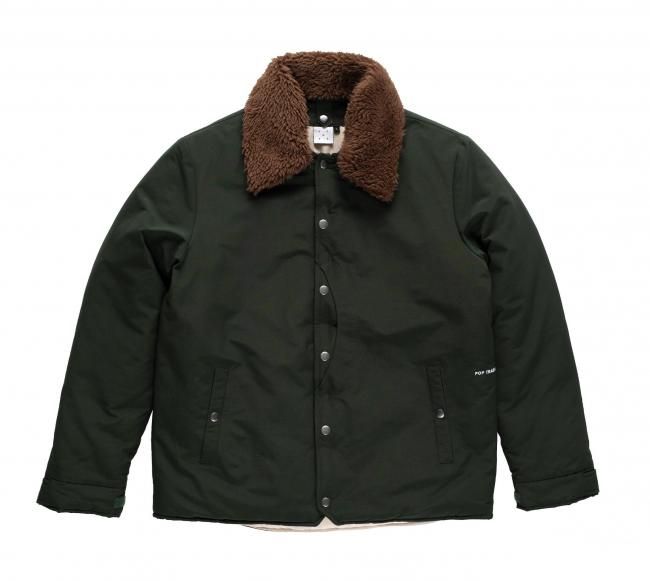 POP TRADING COMPANY " PADDED JACKET DUFFLE GREEN " 