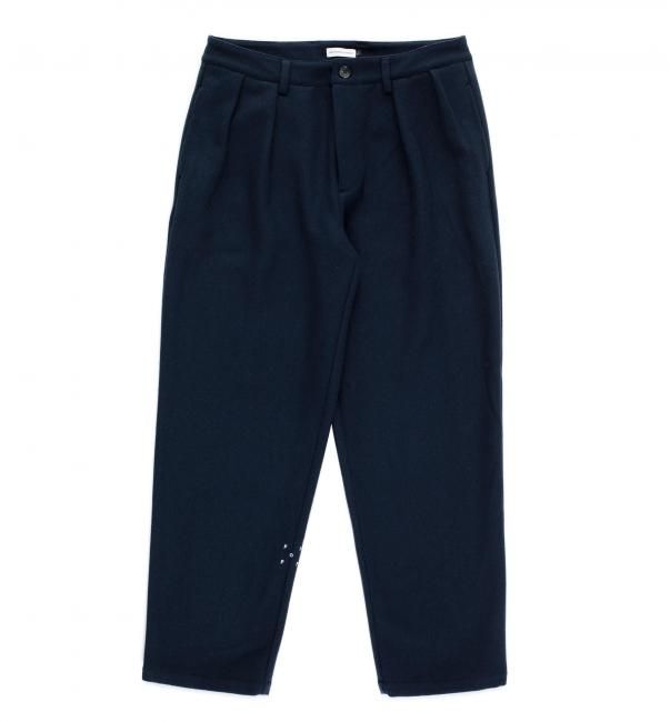POP TRADING COMPANY " WOOL HEWITT SUIT PANT IN NAVY " 