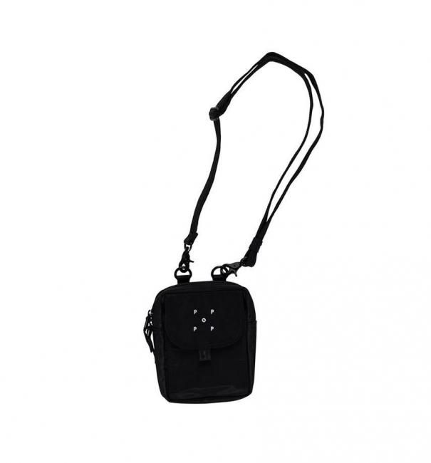 POP TRADING COMPANY " PASSPORT POUCH IN BLACK "