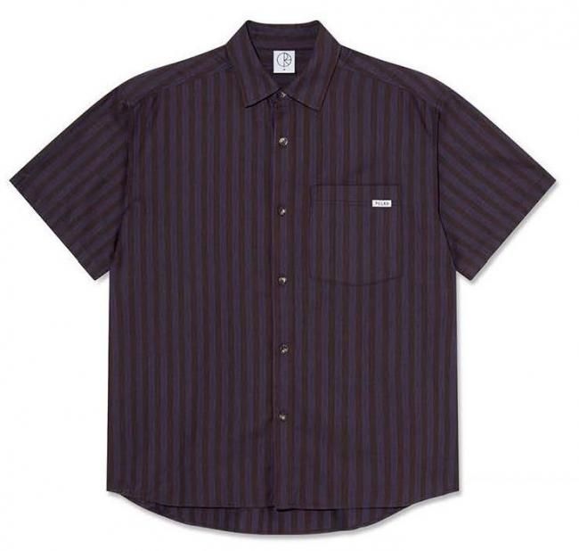 POLAR " MITCHELL SHIRT " Purple/Chocolate