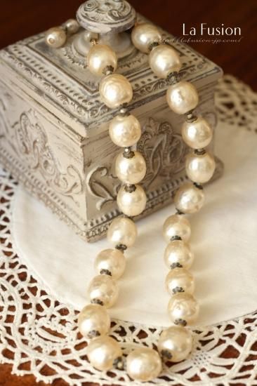 Miriam Haskell＊ミリアム・ハスケル 大粒バロックパールの