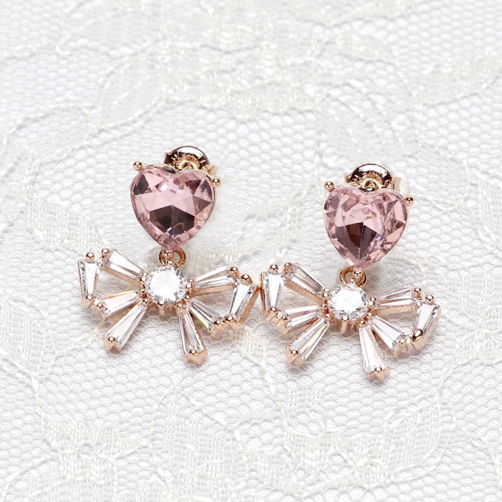 テーパーリボンハートピアス Moca Tokyo Online Shop テーパーリボンハートピアス Moca Tokyo Online Shop