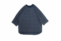 Stripe 3/4 sleeve sut saw 