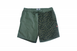 Half leopard shorts 