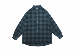 Brushed check shirts チャコール