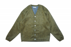 Fur cardigan イエロー