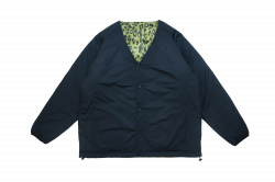 Reversible nyron cardigan ブラック