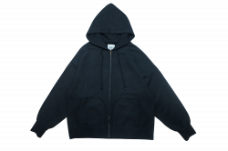 Vintage zip hoodie ブラック