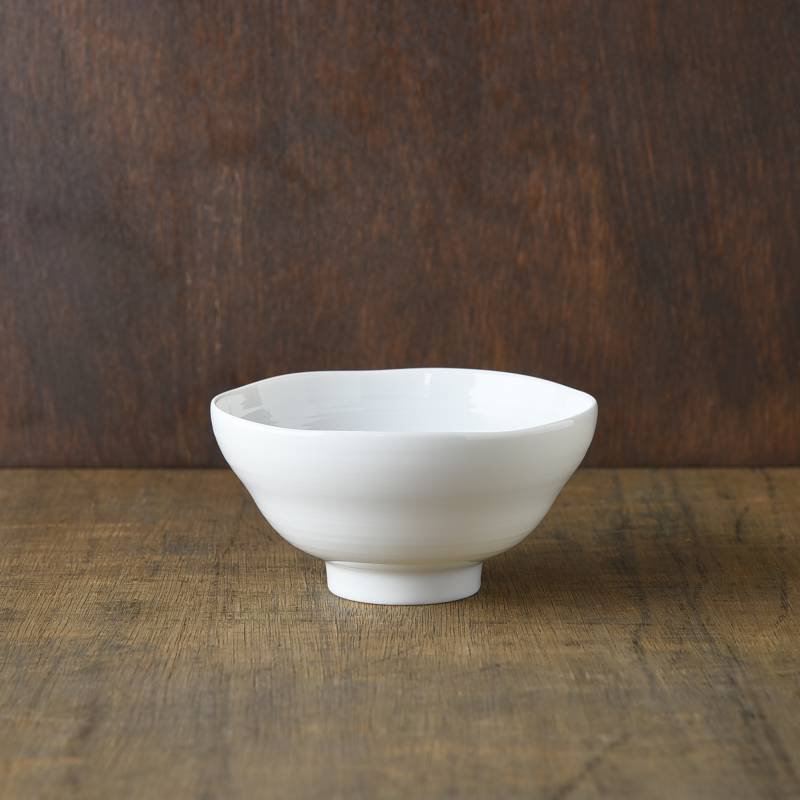 12cm飯碗　櫛目(kushime)　小田陶器　卸売のやまに　白[定番]　業務用食器販売用食器
