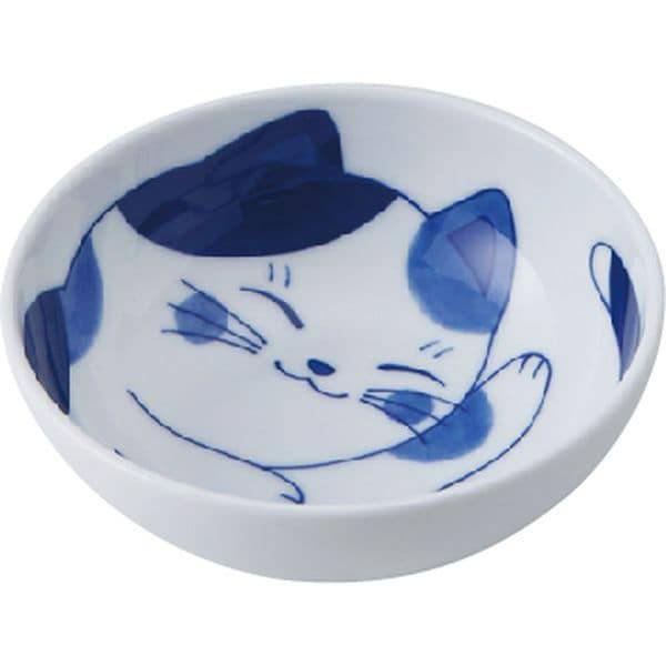 新品2点セット 美濃焼 ねこちぐら 茶碗 ミケ 猫 ねこ ネコ-