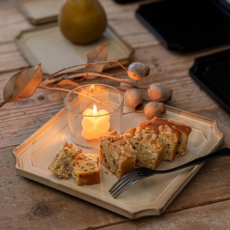 額縁のような器 大(23cm) いらぼベージュ[定番] - 業務用食器販売用