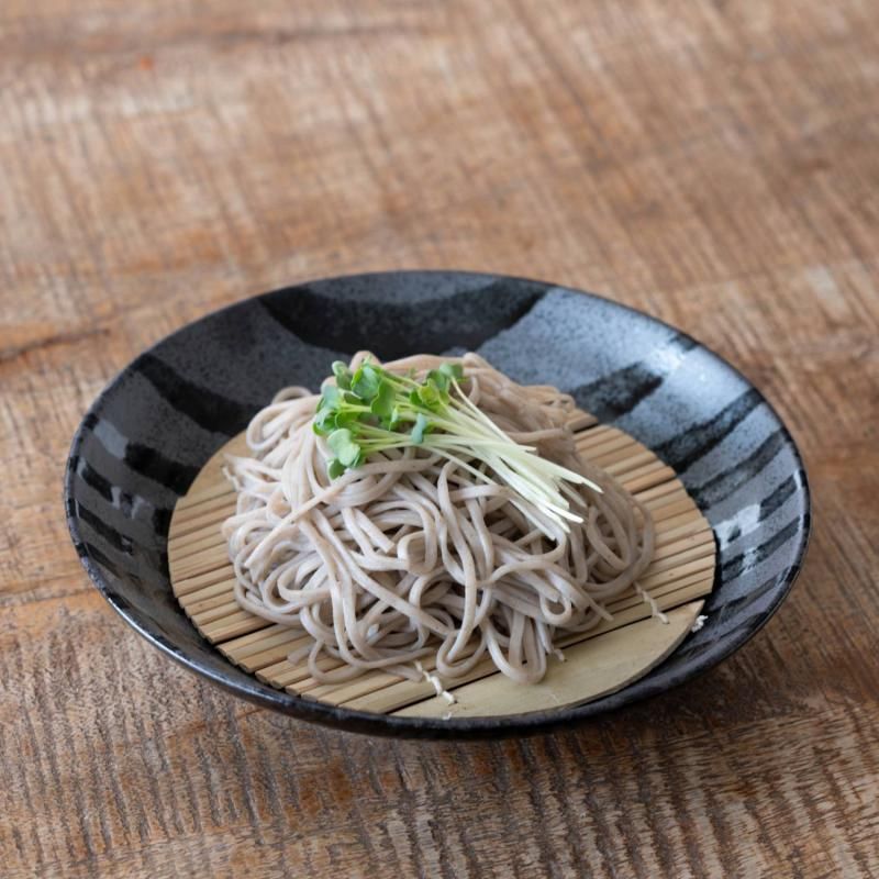 20枚セット】 蕎麦ざる 竹ざる 蕎麦皿 そばざる 黒竹 直径約24cm 戸隠
