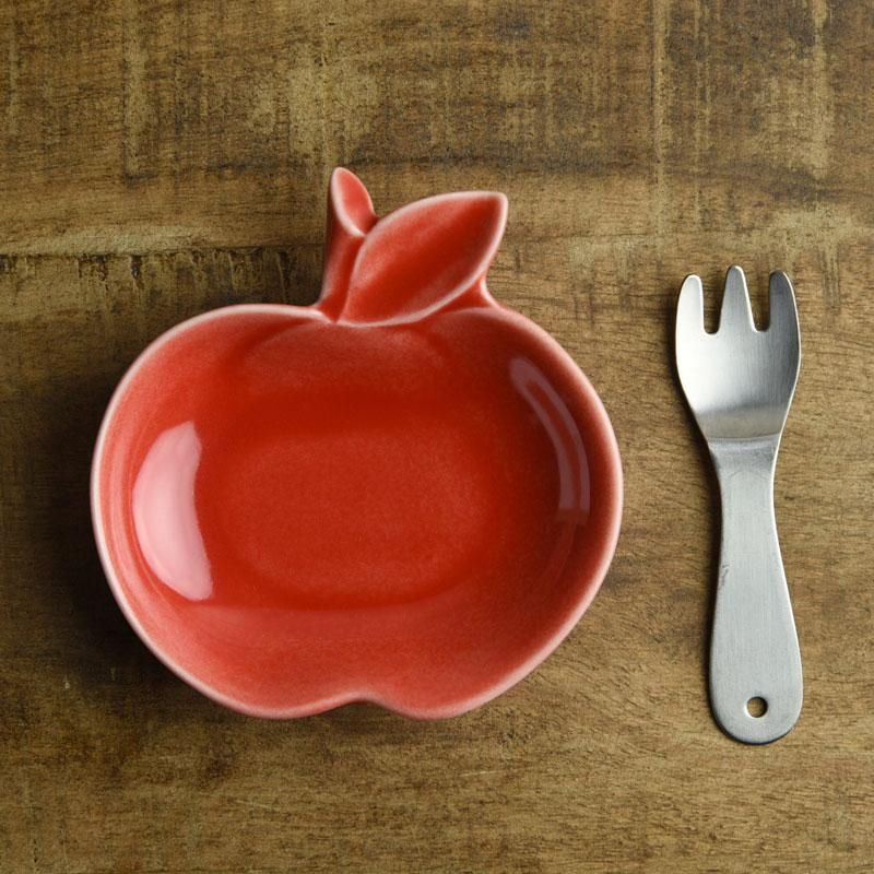 深山 apple りんご豆小皿 赤/red[定番] - 業務用食器販売用食器 卸売の
