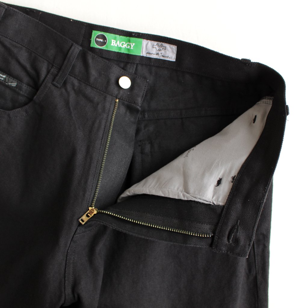 BAGGY #black denim [gj-type01-baggy] _ gourmet jeans | グルメジーンズ