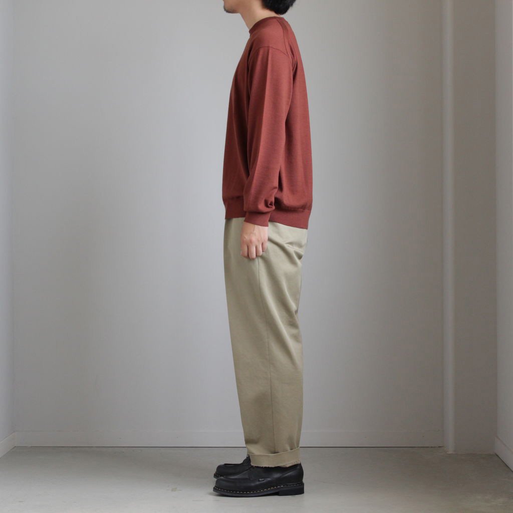 低廉 Auralee washed finx chino tapered pants kids-nurie.com