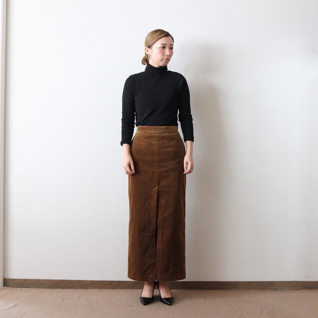 AURALEE オーラリー WASHED CORDUROY SLIT SKIRT-