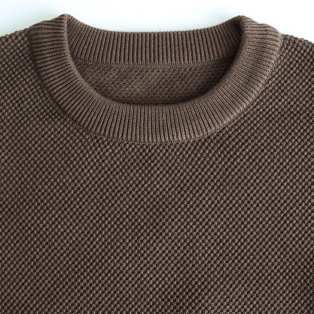 MOSS STITCH P/O #BROWN [1803-001] _ crepuscule | クレプスキュール