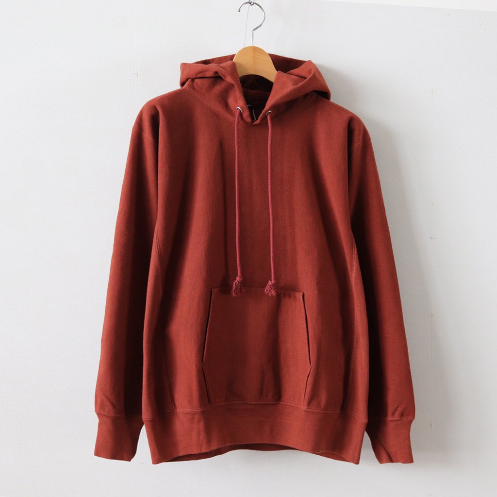 AURALEE SUPER MILLED SWEAT P/O RED BROWN 海外最新 8100円