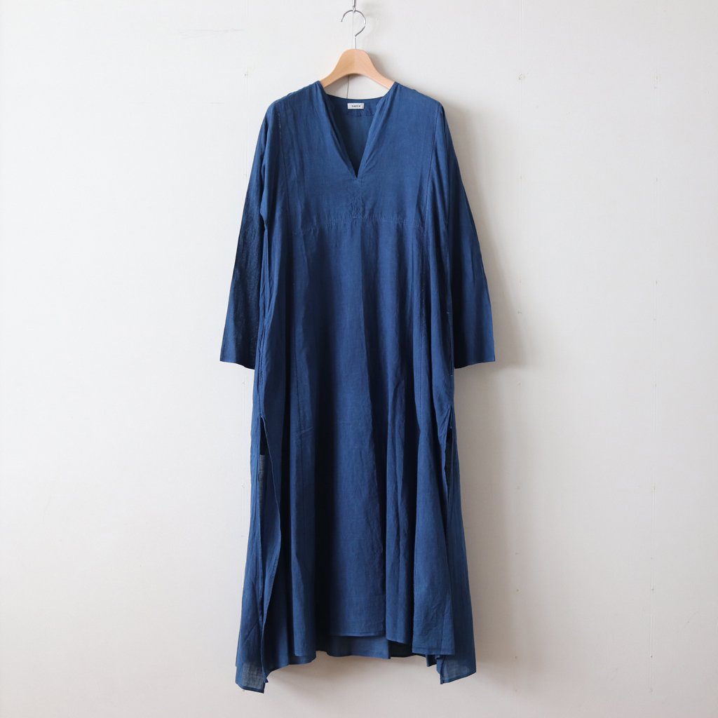 Ladder Stitch Dress Indigo Yaeca ヤエカ